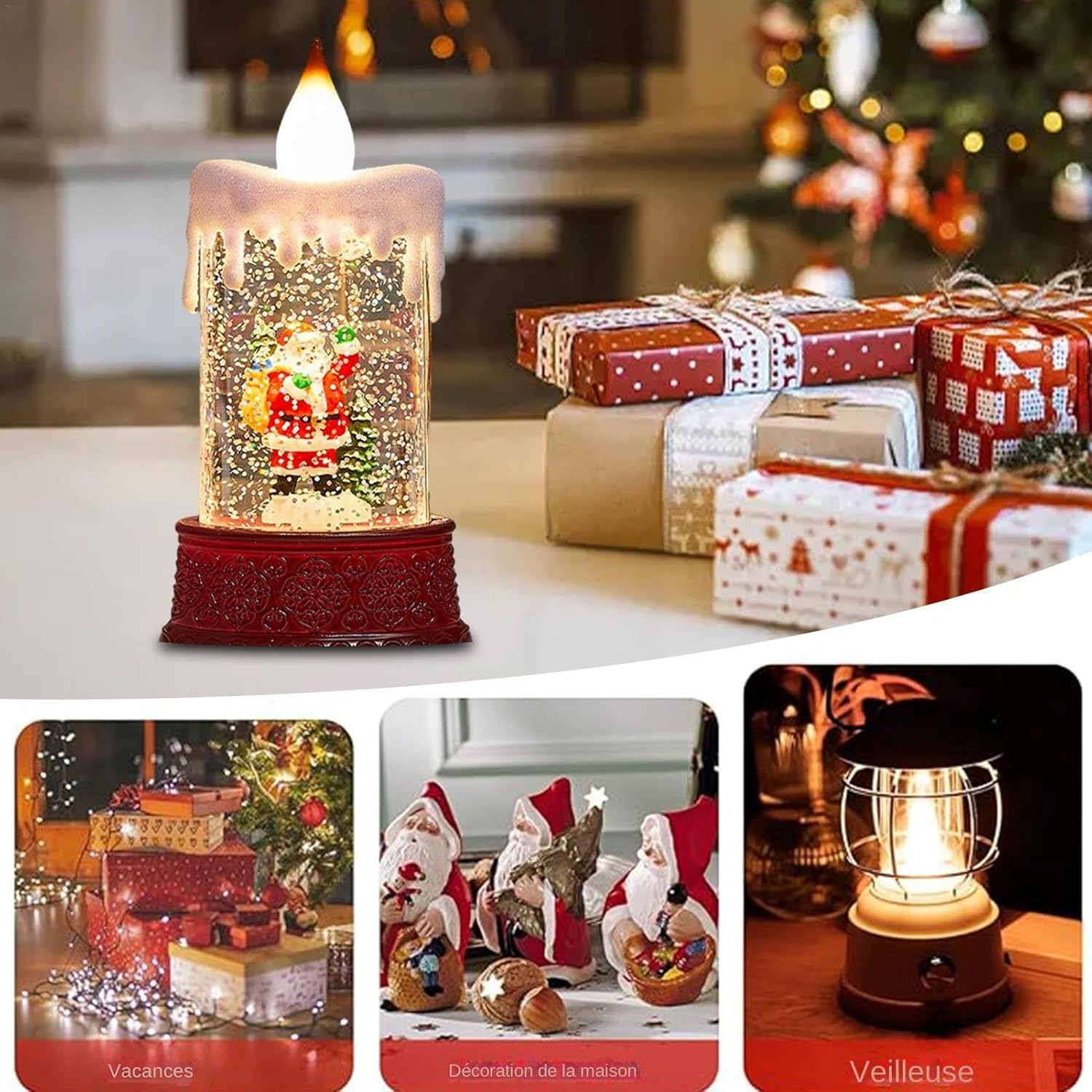 ✨Flash Sale✨Flame-Free Christmas Snowfall Candle
