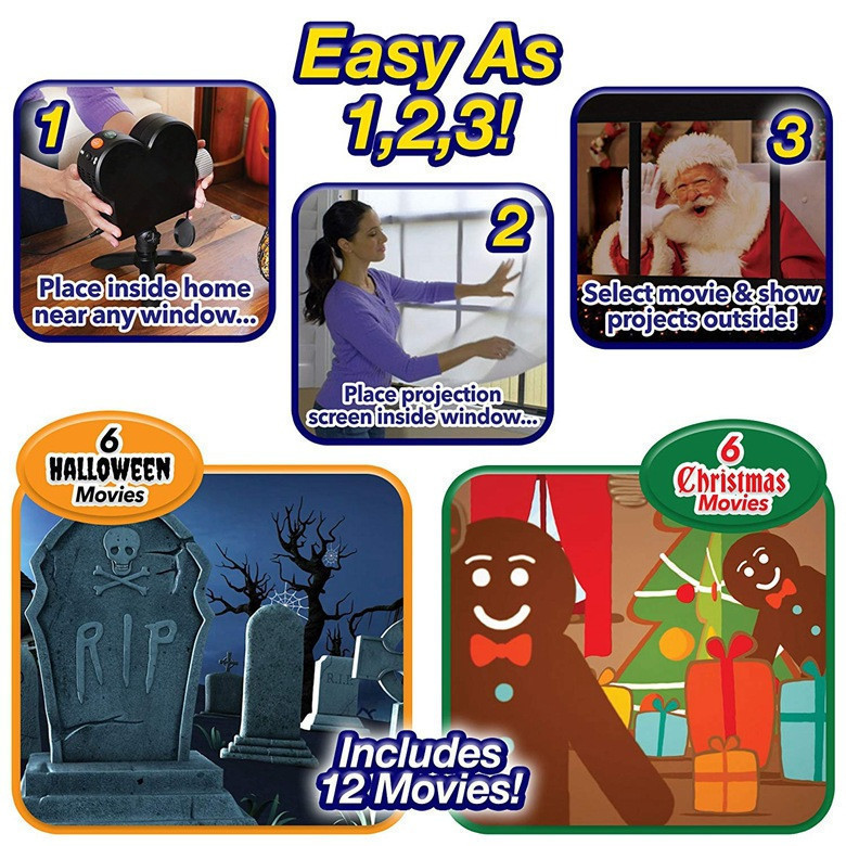 (🔥Last Day Promotion-SAVE 60% OFF)👻Halloween And Christmas Holographic Projection-BUY 2 GET 10% OFF & FREE SHIPPING
