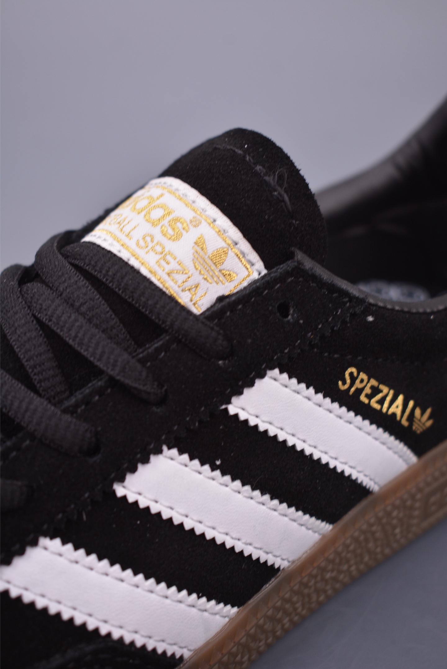 Adidas Originals Handball SPZL sports shoes black and white raw rubber sole DB3021
