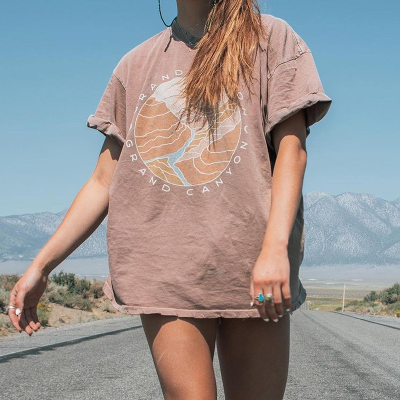 Vintage Grand Canyon Sun Print Tee