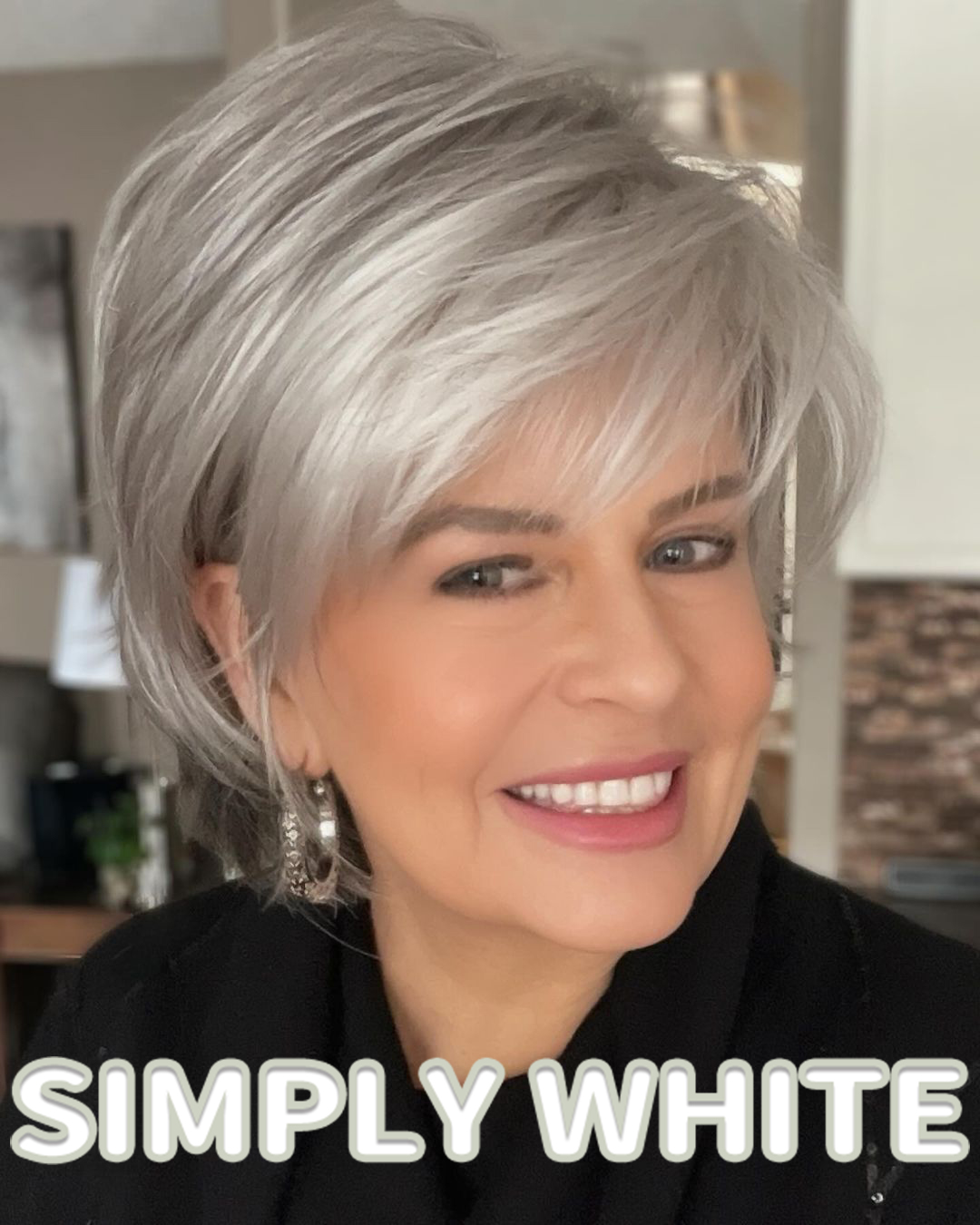 Short Layered Wig With a Chic Cut