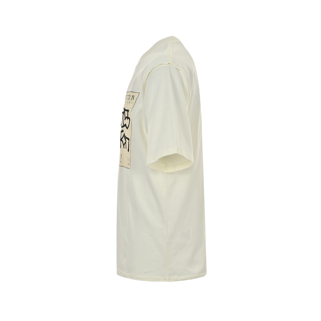 Louis Vuitton 23ss twisted letter embroidered short sleeve
