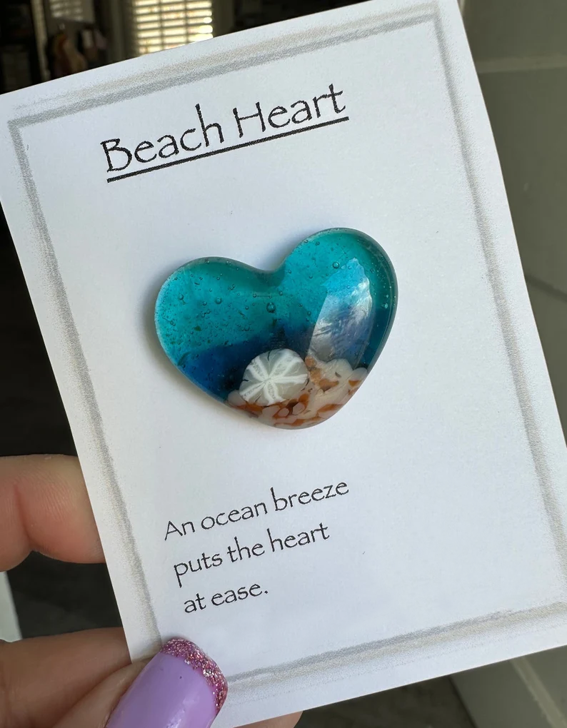 Beach Heart Pocket Hug