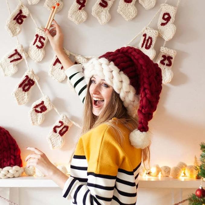 🎅🏼🎅🏼 Warm Velvet Knit Christmas Hat