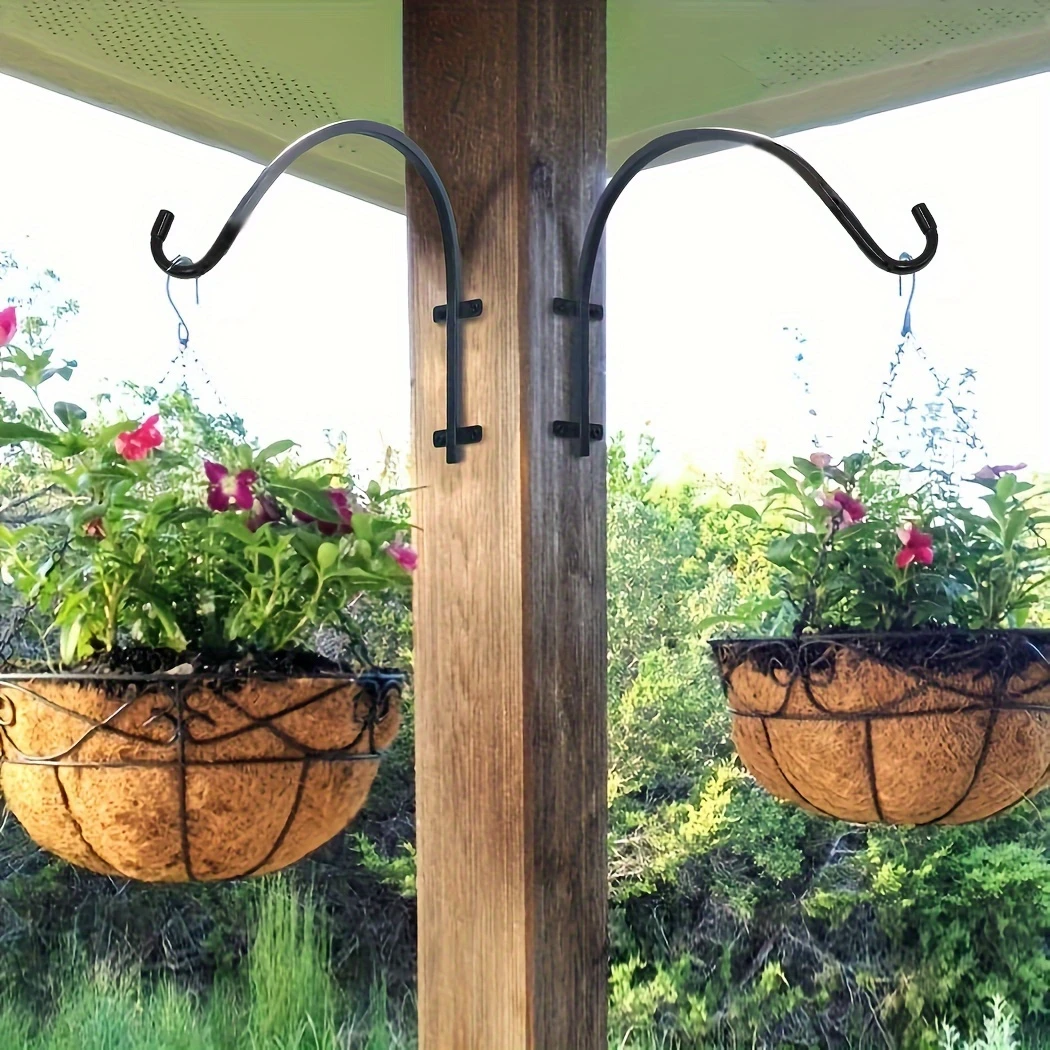 ⚡⚡Hand Forged Metal Hanging Plant Stand（16in）