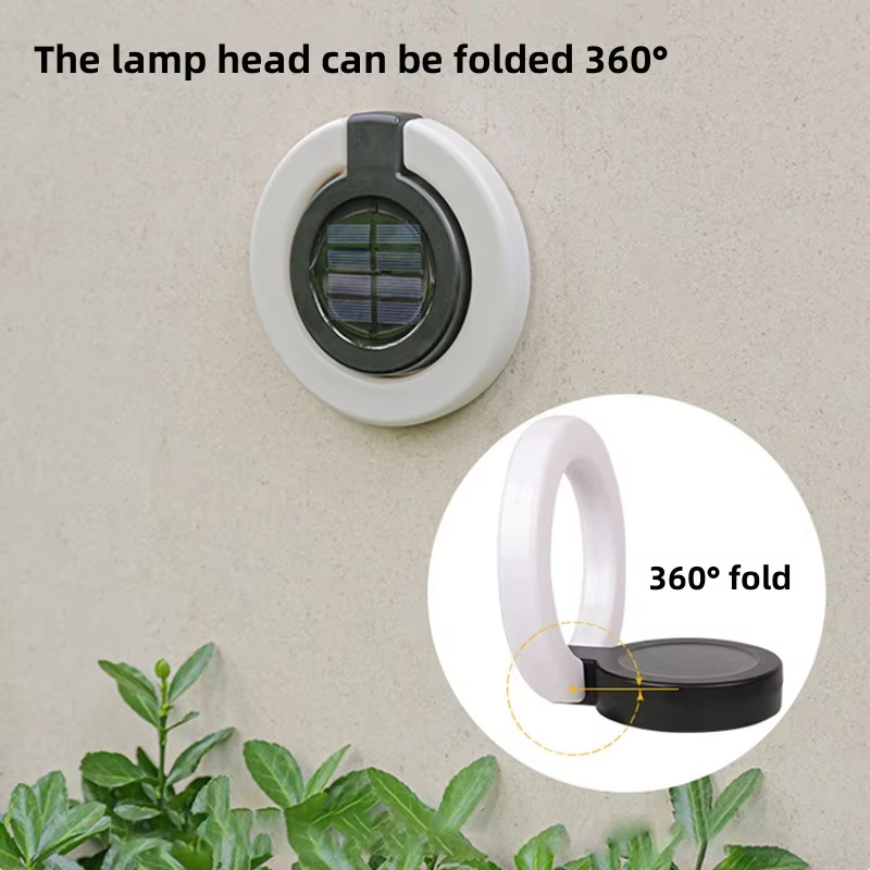 🔥Last Day 49% OFF🔥Round Outdoor Ground Lights Adjustable Disk Solar Pathway Lamp