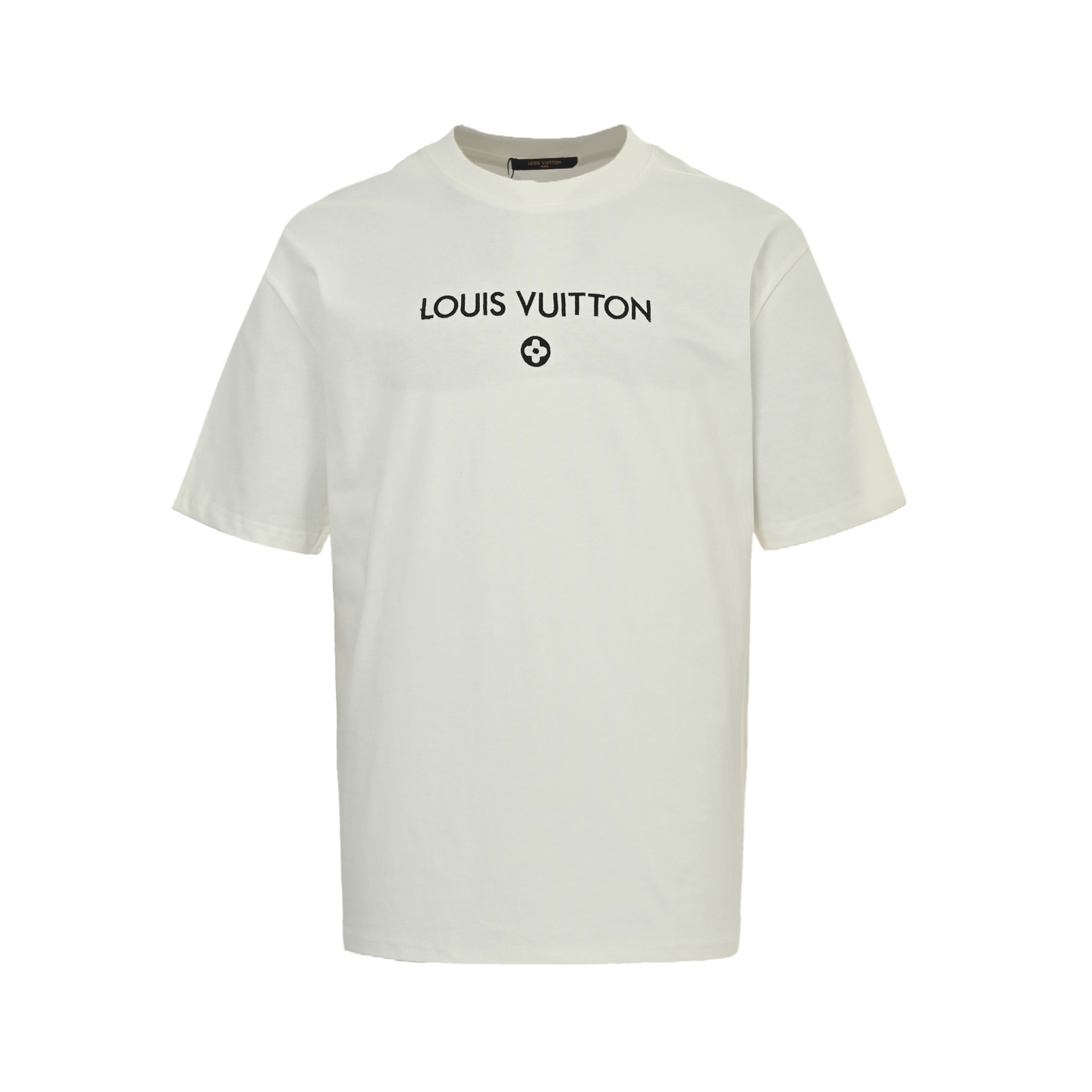 Louis Vuitton 25ss embroidered lettering logo short sleeve