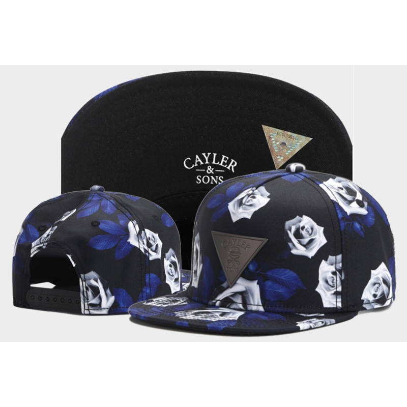 Summer hip-hop men's and women's trendy embroidered street sun hat flat brim hip-hop hat