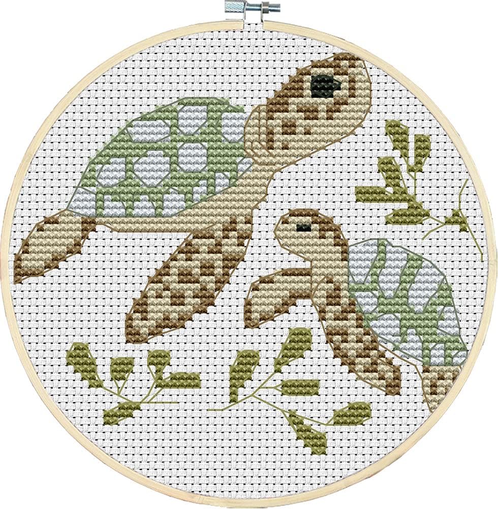 Little Turtle Looking for Mom Easy Cross Stitch Kits