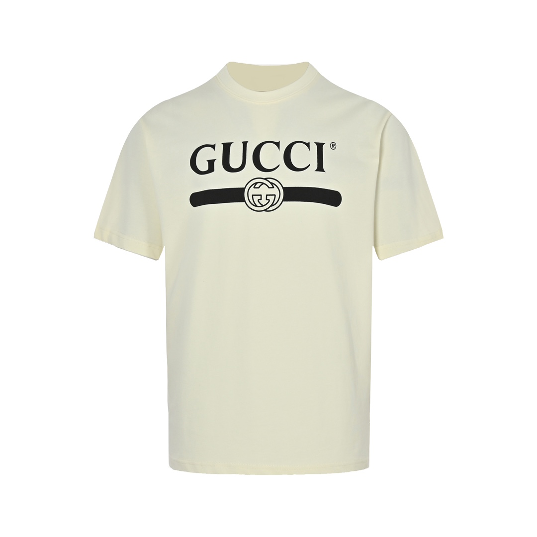 Gucci classic double G belt print short sleeves