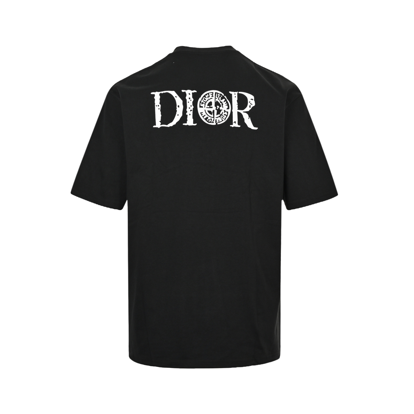 Dior 25ss Stone Island joint front and back crosshair print short sleeves