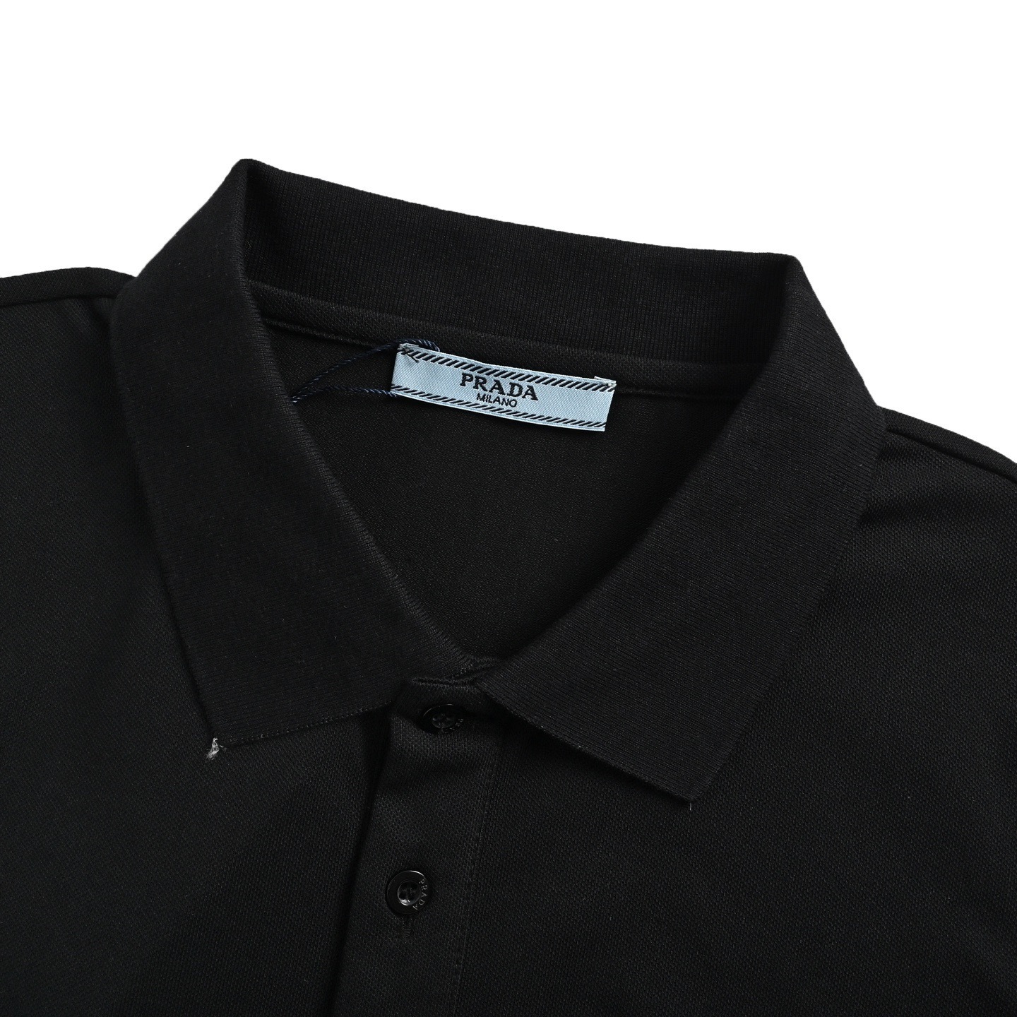 Prada 25ss obscure embroidered small logo Polo short sleeve