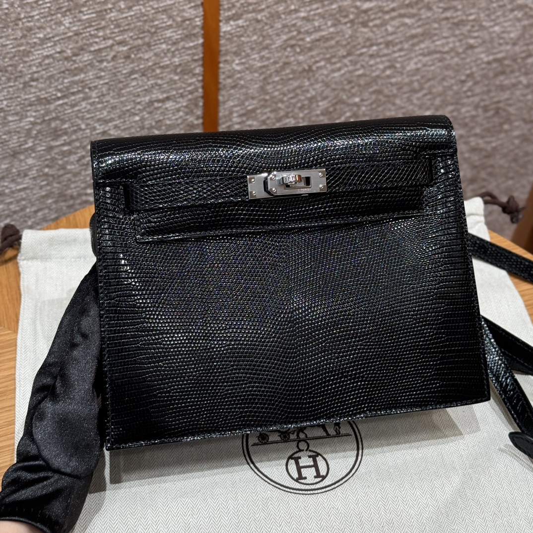 Hermes Kelly Danse 89noir Handbag (Handmade to order)