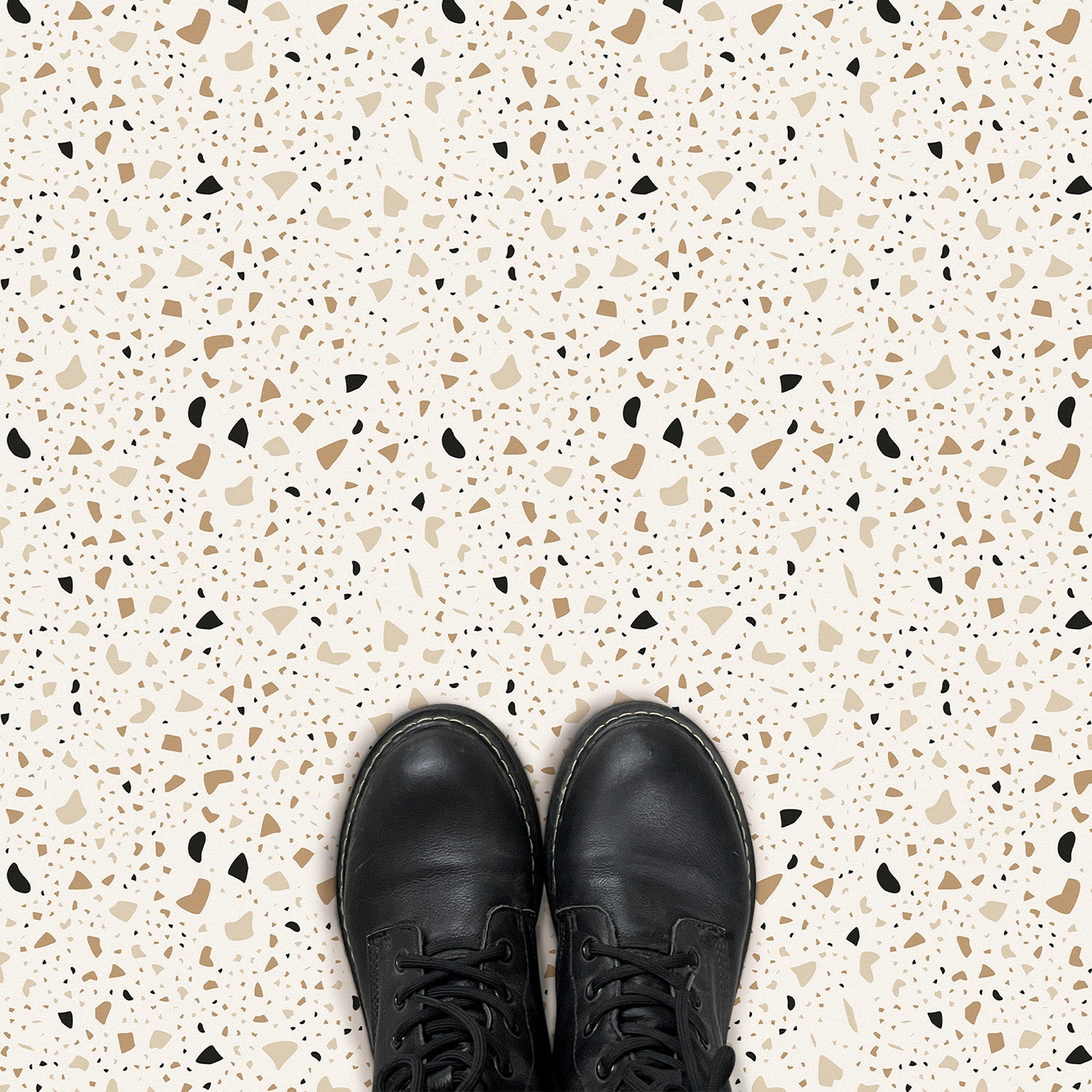 Terrazzo Peel and Stick Vinyl Floor Tile Sticker