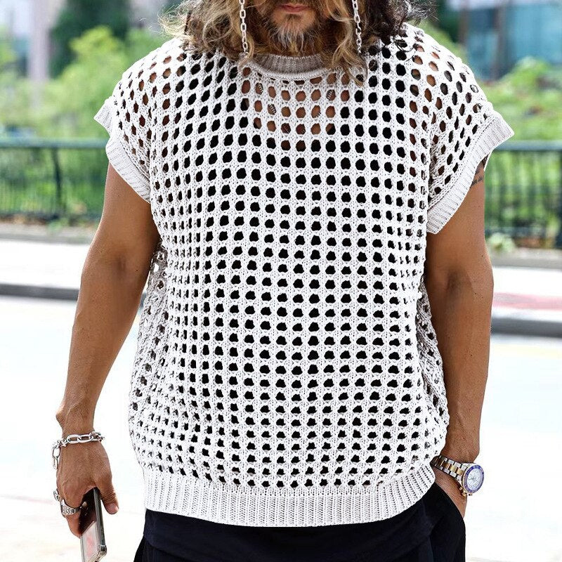 Men's Hollow Tank top