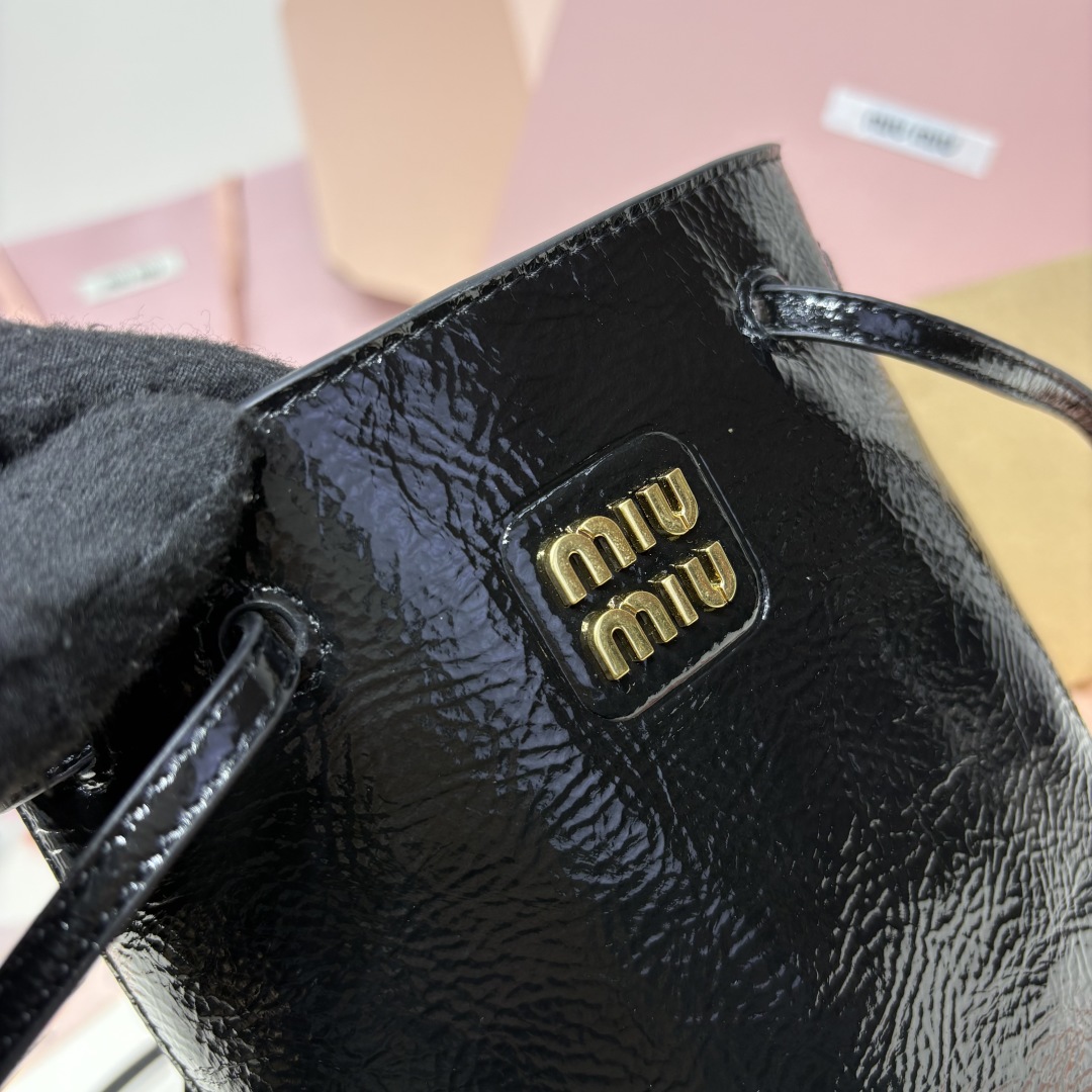 Miu Miu Suede Mini Bucket Bag 5NF460