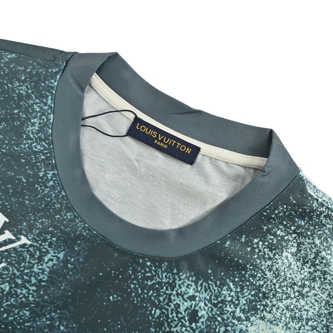 Louis Vuitton 24ss ink-rendered gradient print short sleeves