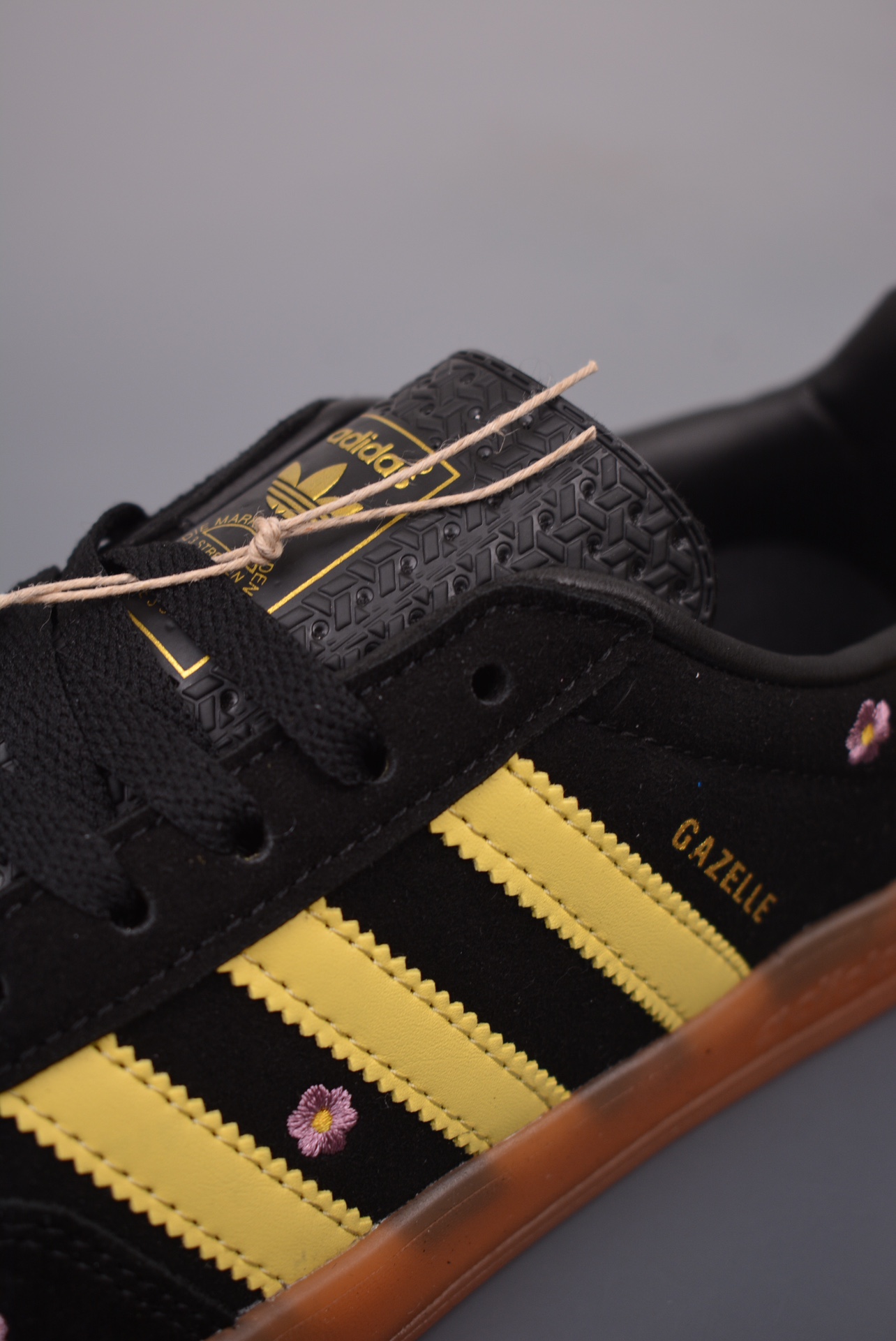 Adidas Gazelle Indoor Trainers Black, Yellow, Pink and Daisy IF4490