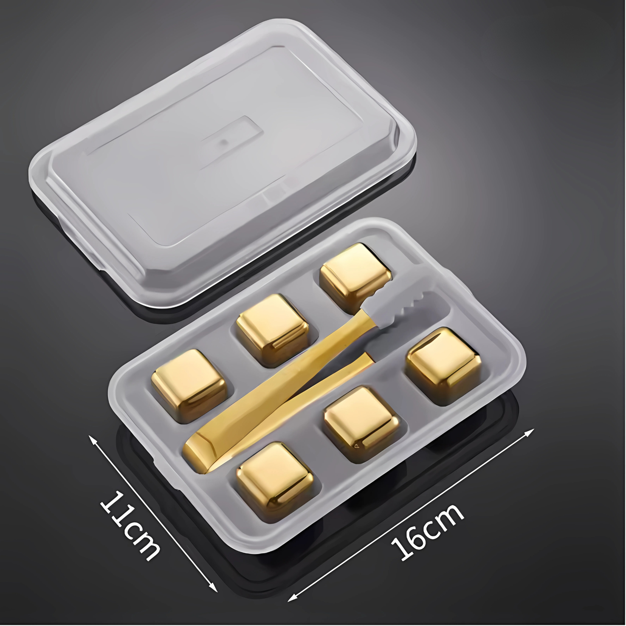 Stainless steel ice cube stones