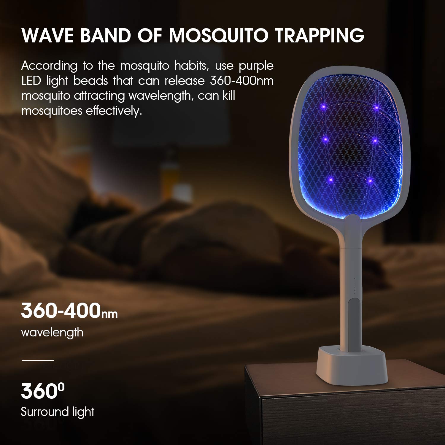 (🔥Last Day Promotion-SAVE 50% OFF)2-in-1 USB rechargeable electric swatter & night mosquito killing lamp-BUY 2 GET 10% OFF & FREE SHIPPING