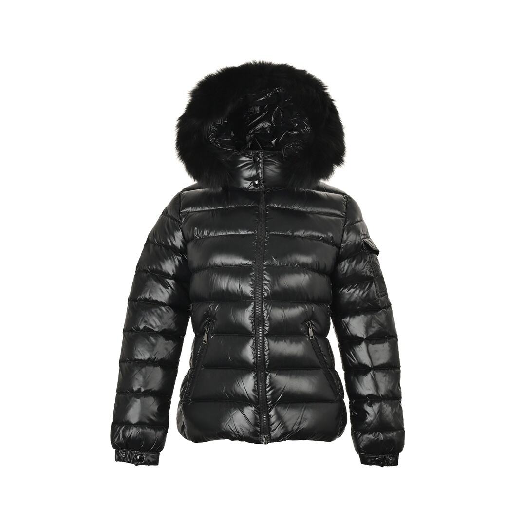 Moncler BADYFUR classic down jacket with fox fur collar