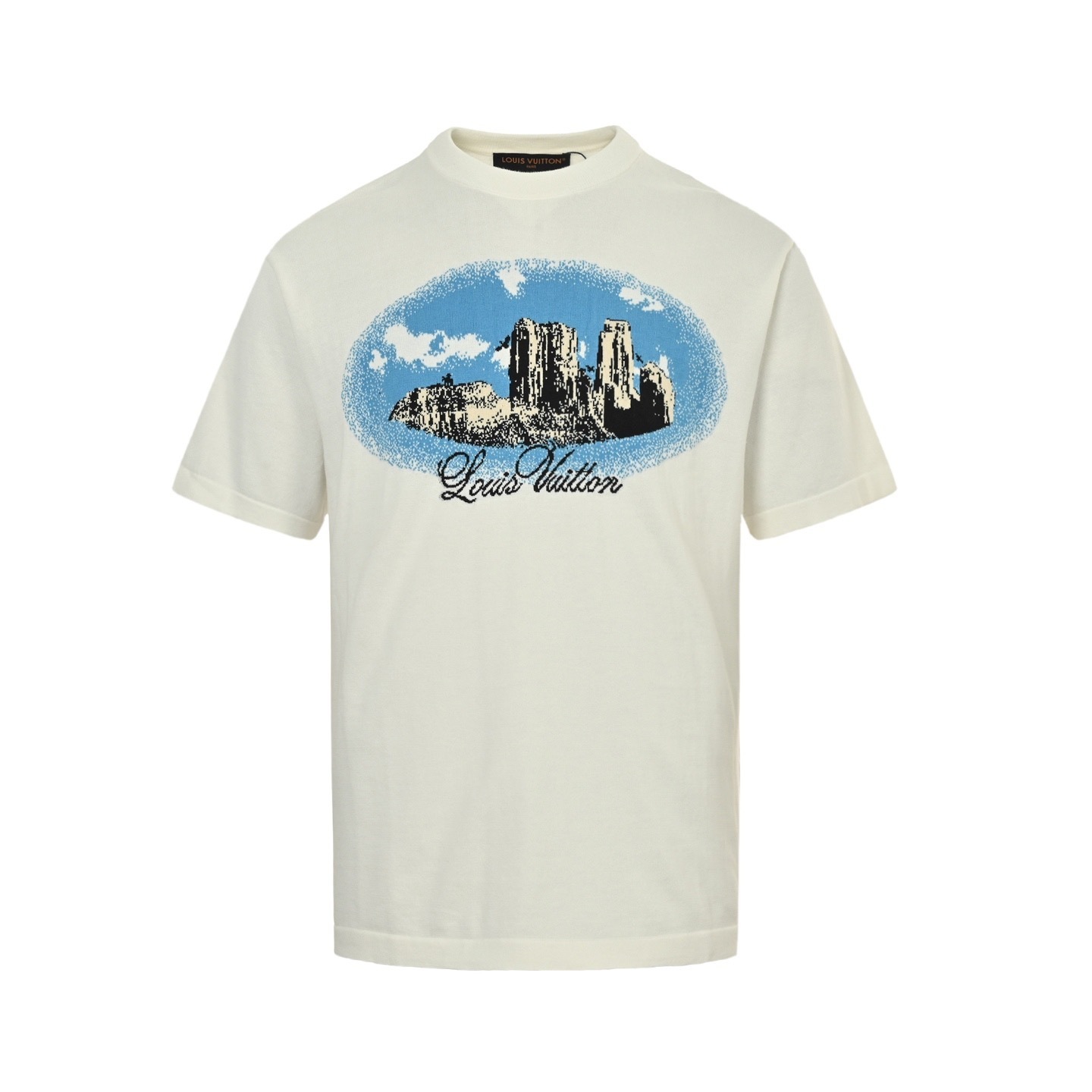 Louis Vuitton 25ss Western Landscape Jacquard Knit Short Sleeve
