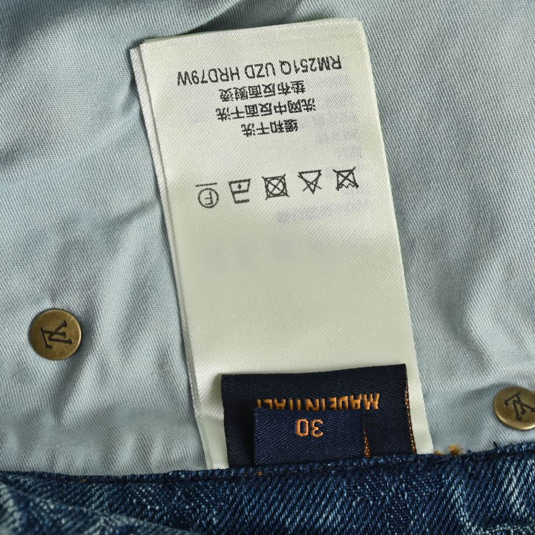 Louis Vuitton 24Fw monogram jacquard jeans