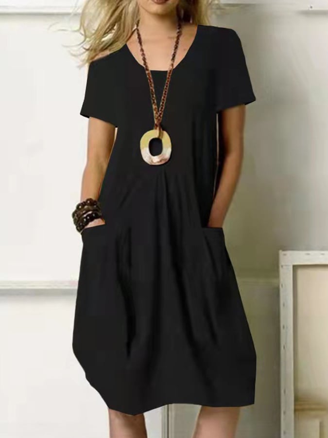 Women's Casual Elegant Cotton Dress