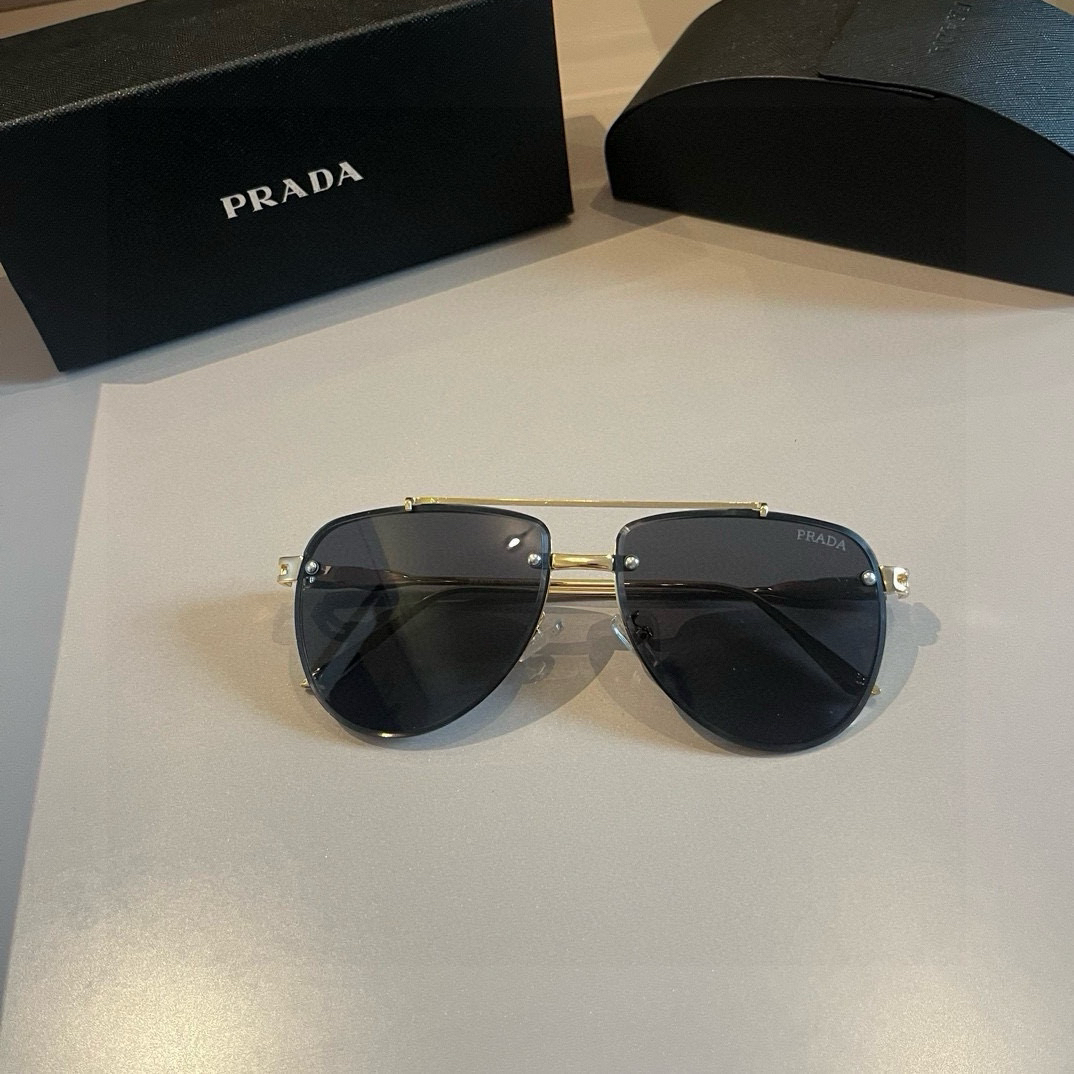 Prada round frame sunglasses