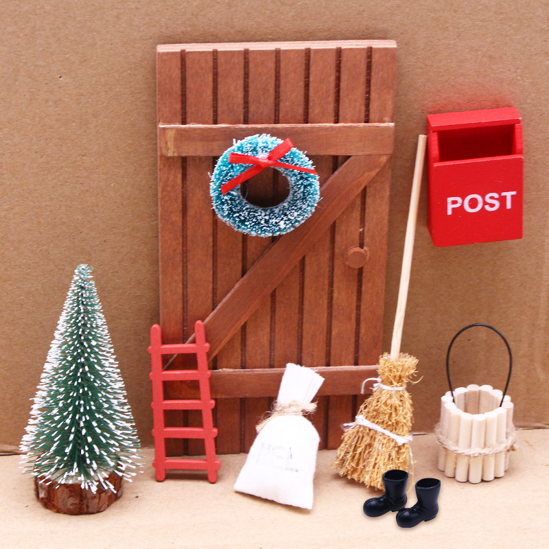 🔥CHRISTMAS ON SALE🔥20-Piece Christmas Elf Fairy Doors Decorations