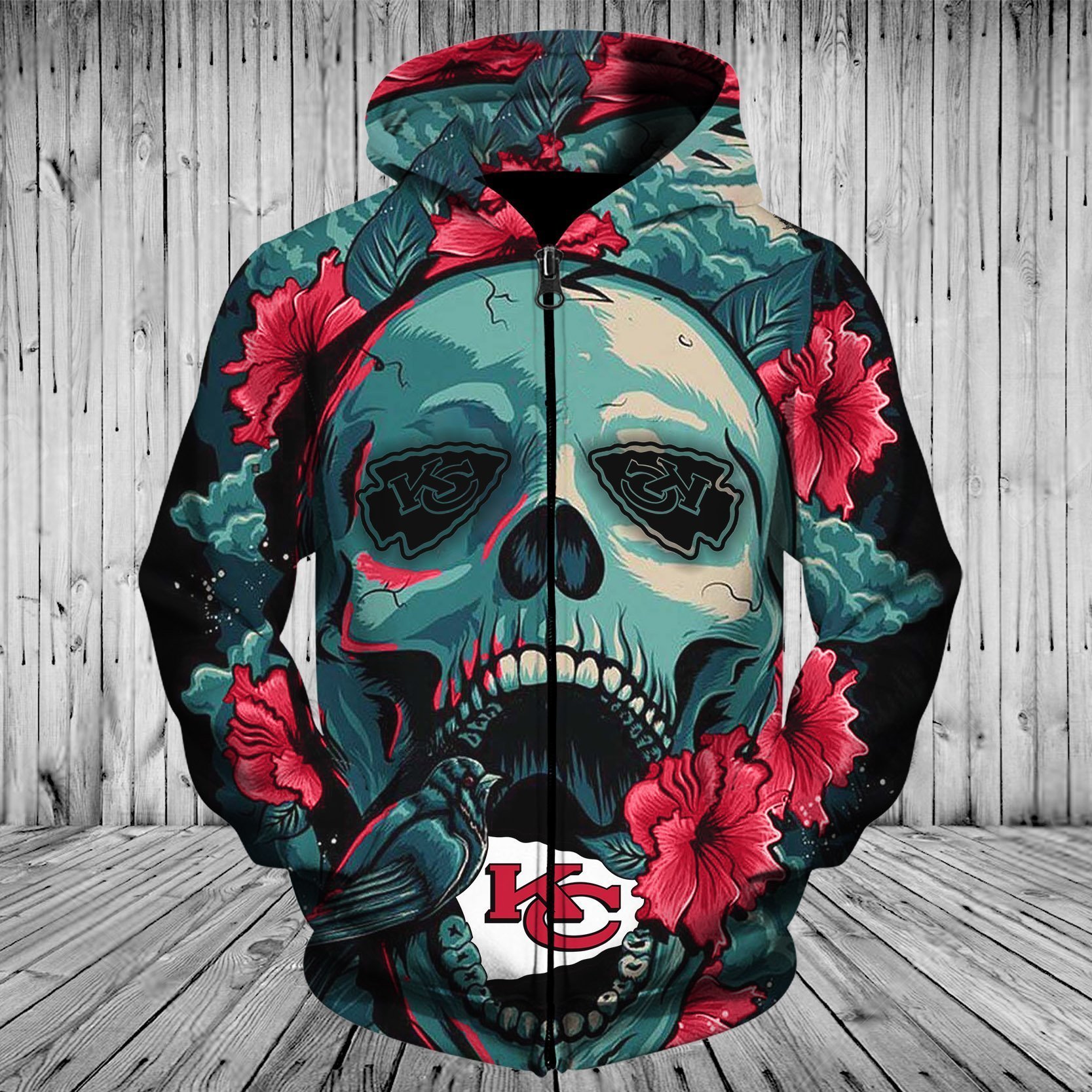 CHIEFS HOODIE 3D FLOWER 16
