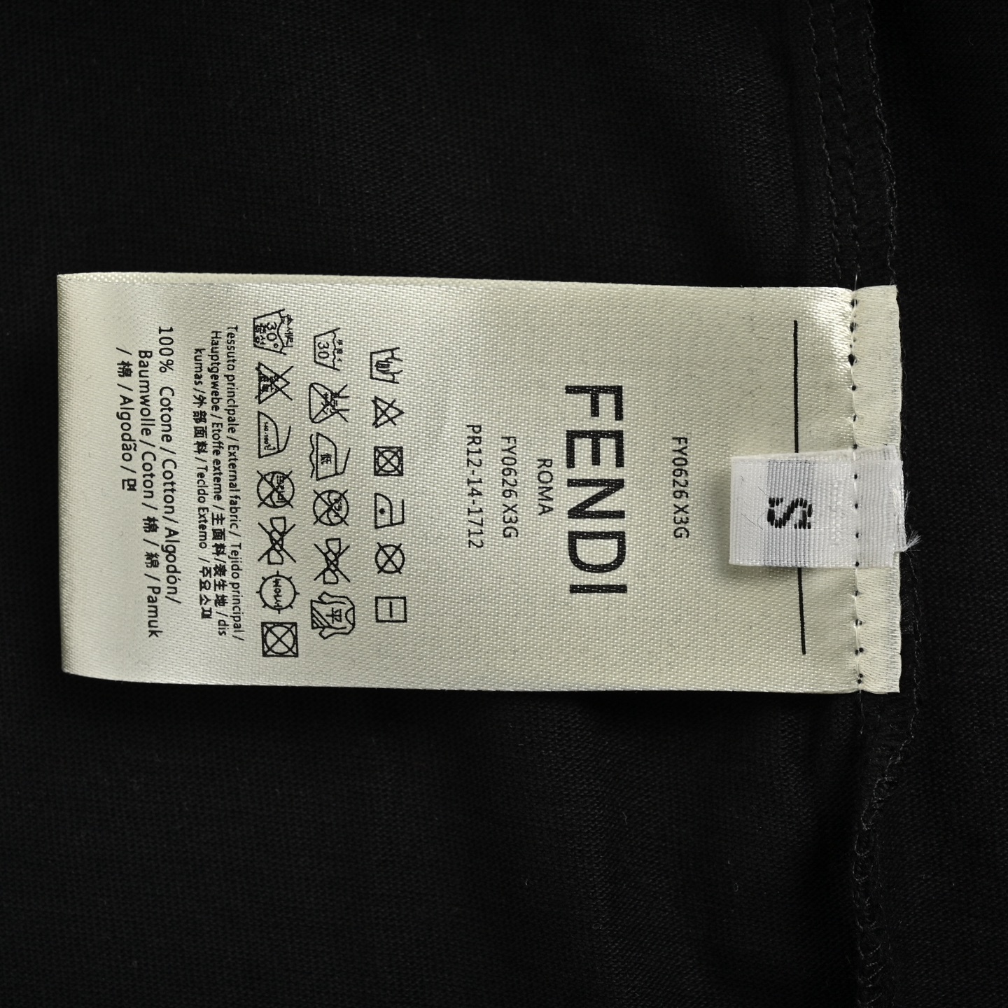 Fendi 25ss rubber pocket eye short sleeve