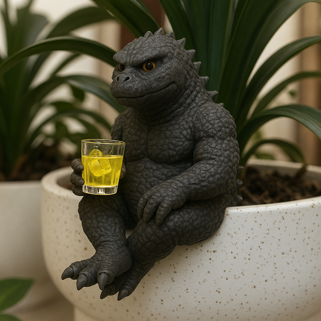 Drinking Little Monsters Collection Potted Decorations