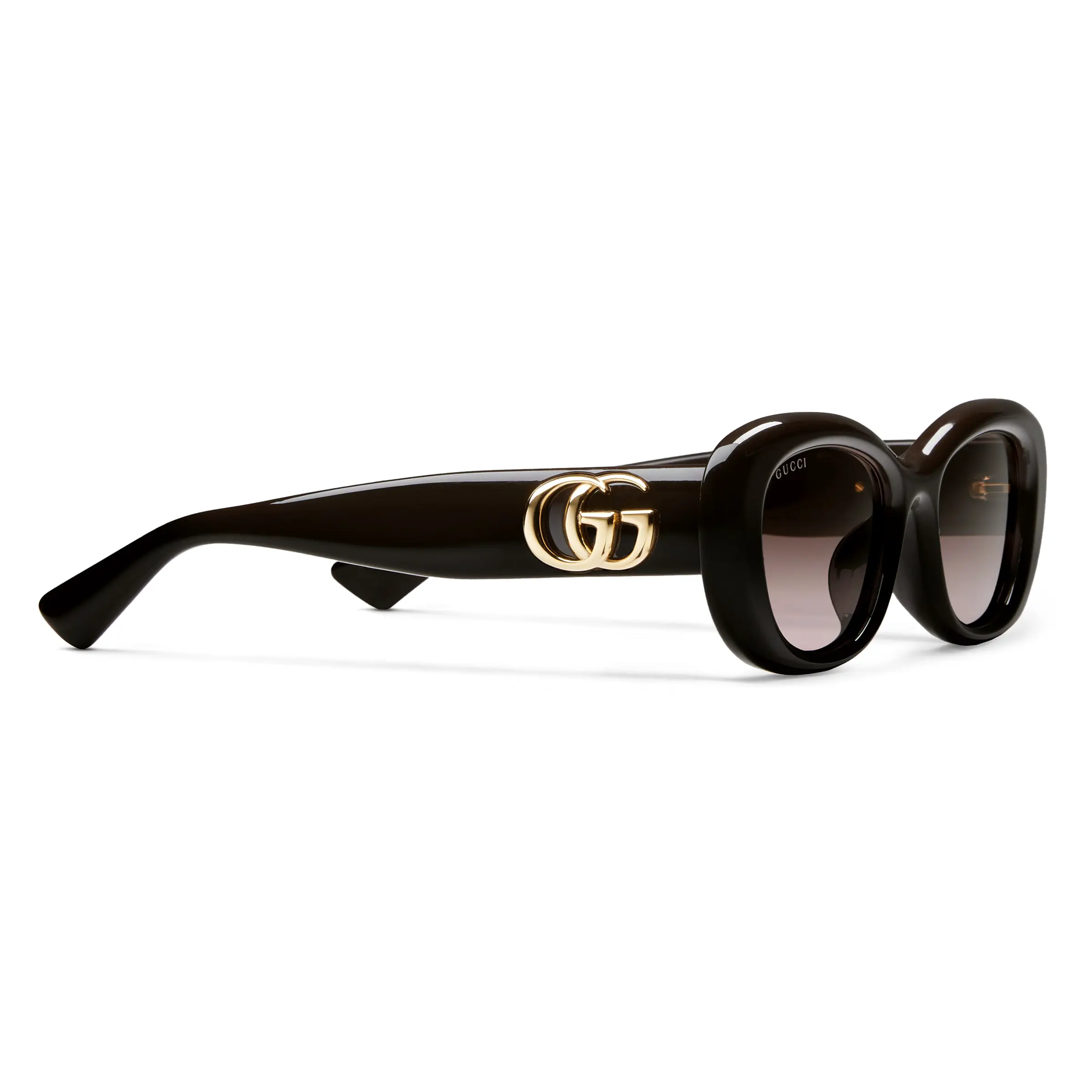 Gucci low bridge oval frame sunglasses