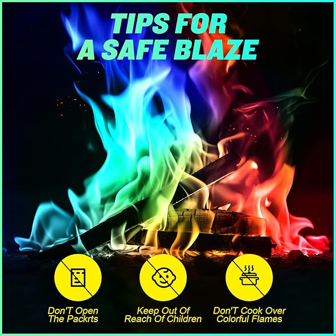 Early Halloween Sale 🔥5 Pcs Per Box Magic Fire Colored Flame Powder