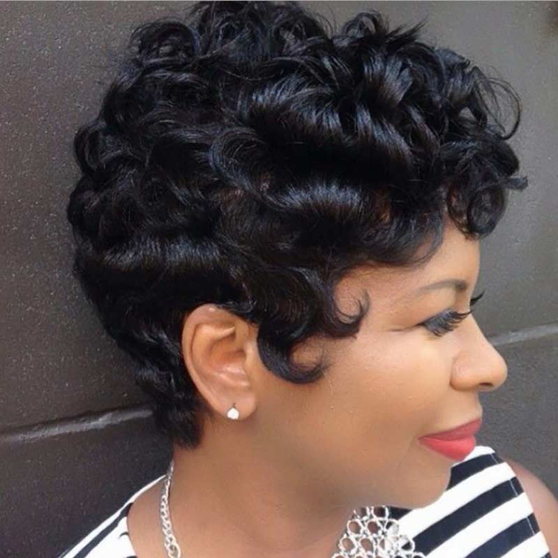 Luna Wig 038 Gorgeous Women Curly Layered for African American