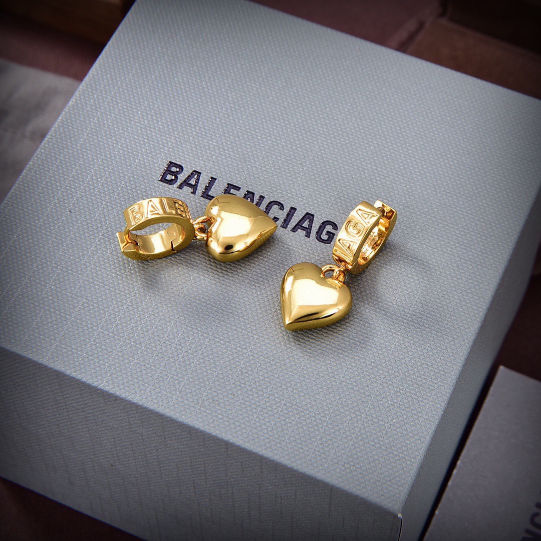 Balenciaga Heart Earrings