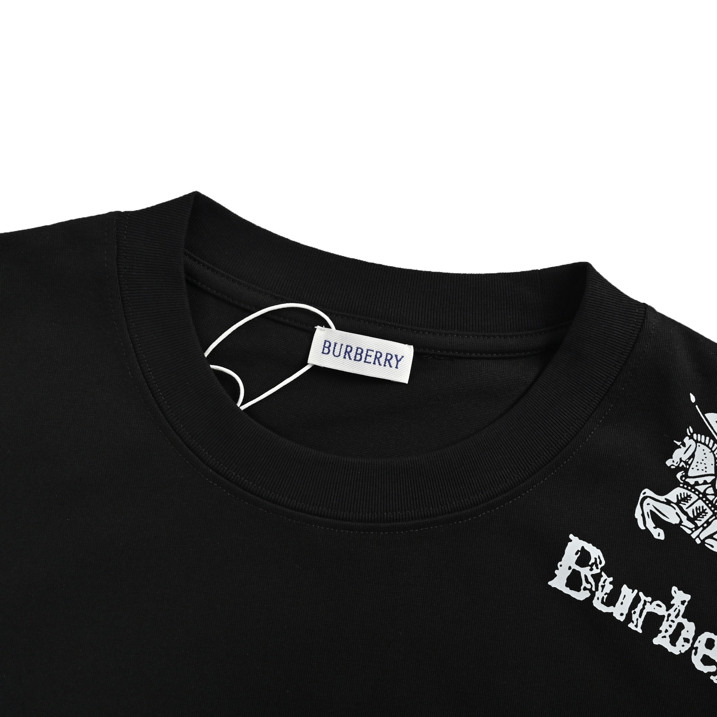 Burberry 25ss shoulder hem horse print short sleeves