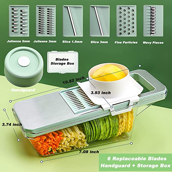 🔥Last Day Promotion-[SAVE 50% OFF]--6 In 1 Multifunctional Vegetable Cutter--BUY 2 GET 10% OFF & FREE SHIPPING
