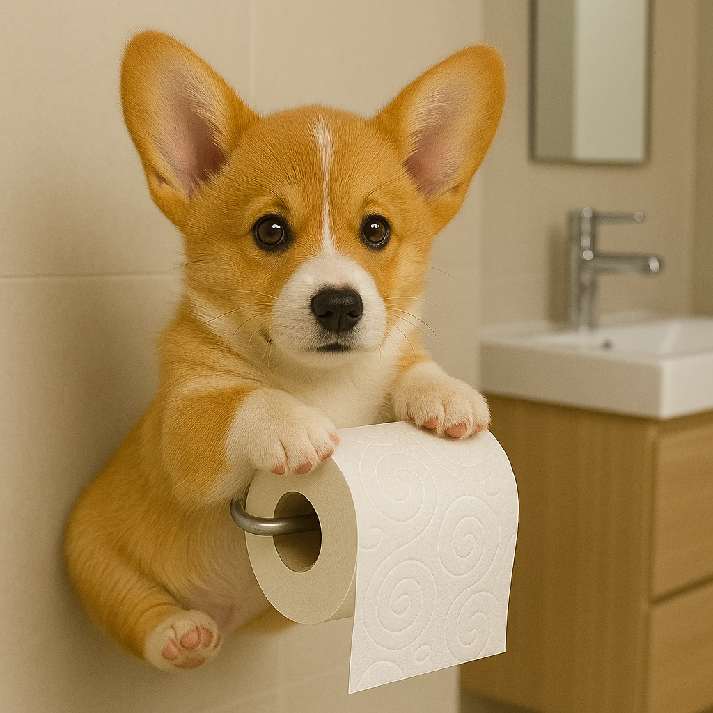 Paw-lease Hold Toilet Paper Buddy