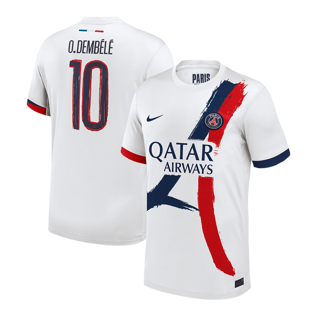 O.DEMBELE #10 PSG Away Football Shirt 2024/25 - UCL