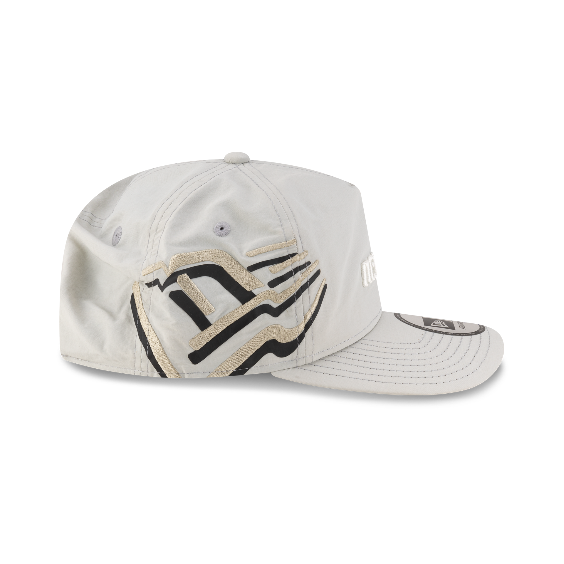 New Era Branded Raised Flag Mirage Gray Golfer Hat