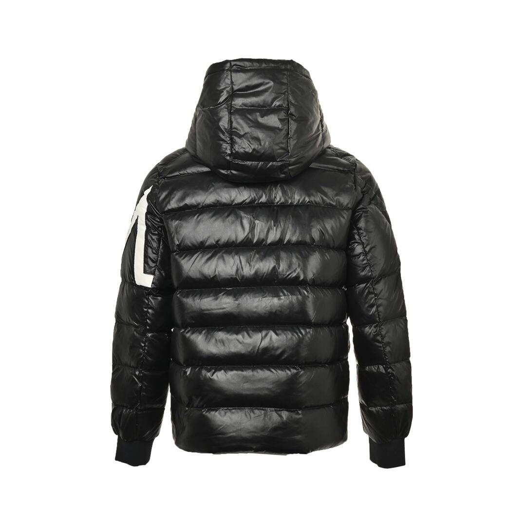 Moncler 24Fw corydale twin peaks striped hooded down jacket