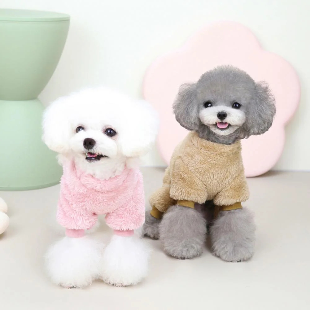 (🔥Last Day Promotion-SAVE 50% OFF) Fleece Pet Elastic Jumpsuit with Pull Ring-BUY 3 GET 15% OFF & FREE SHIPPING