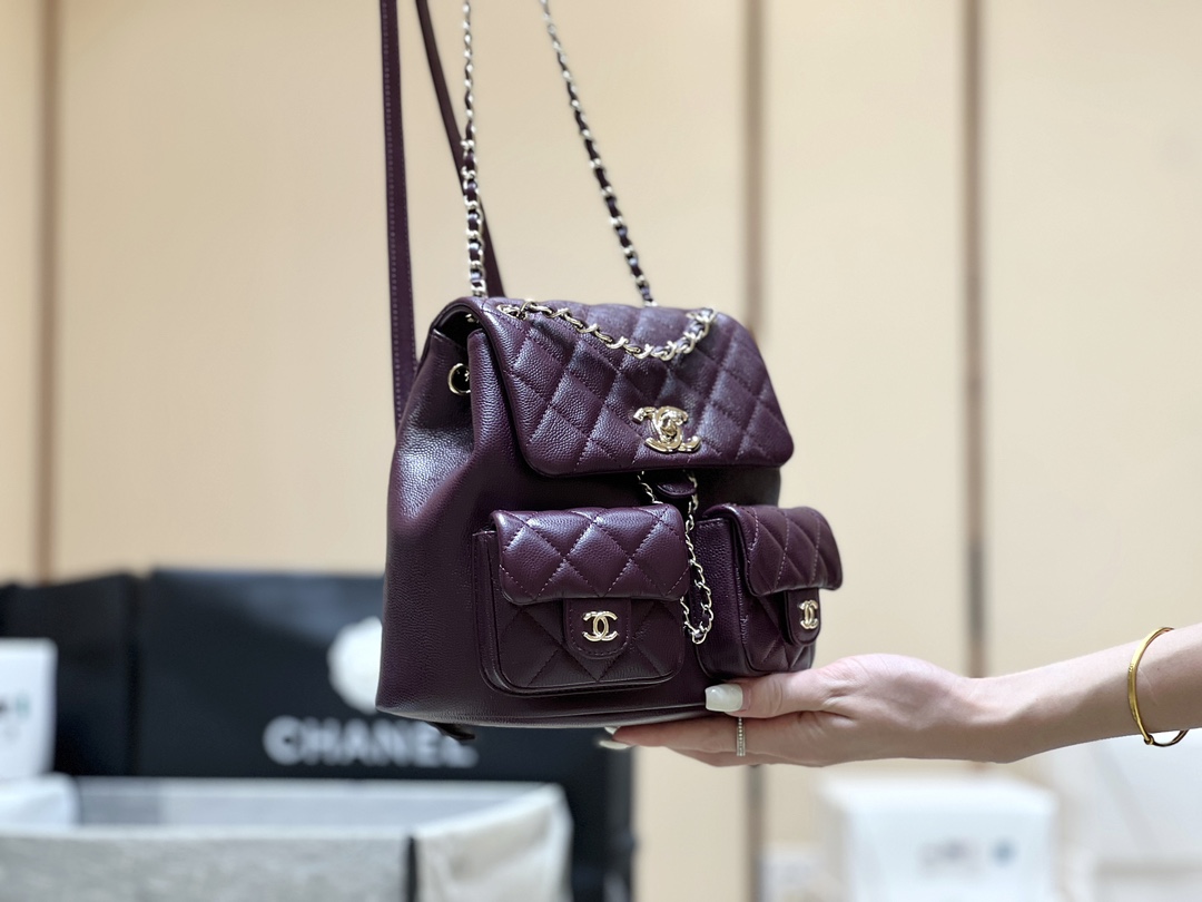 Chanel 24A duma double backpack 3860