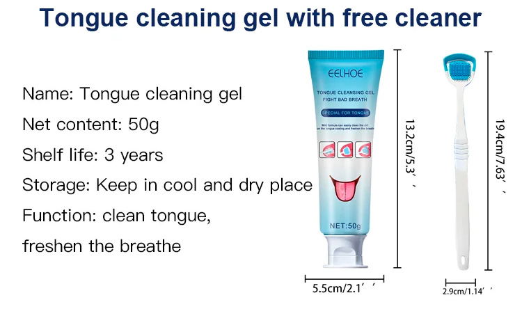 Healthy Oral Hygiene Brush & Tongue Cleansing Gel