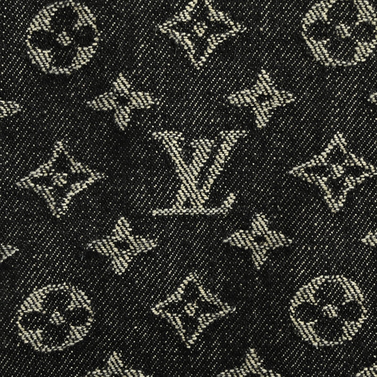 Louis Vuitton FA full-print pearl button monogram denim shorts
