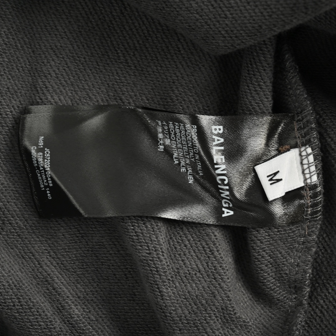 Balenciaga 24Fw graffiti logo print hooded sweatshirt
