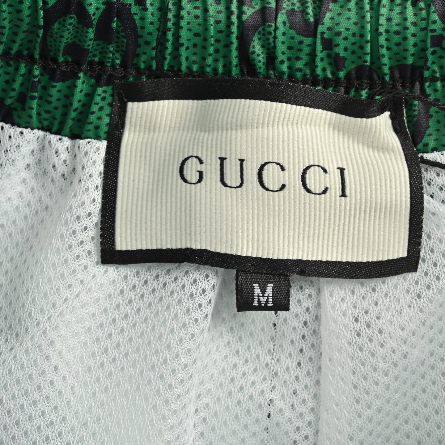 Gucci 25ss side webbing all-over monogram beach shorts