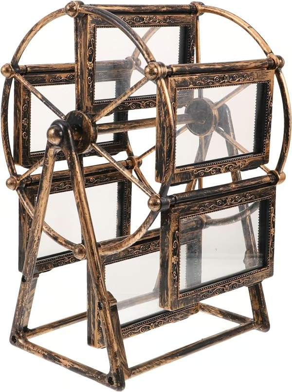 🎡 Retro Vintage Rotating Ferris Wheel Picture Frame